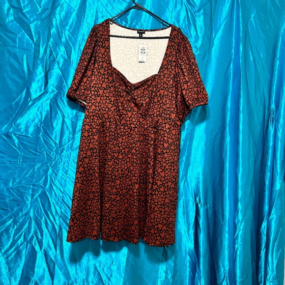 Torrid Mini Textured Hearts Knit Skater Dress 5X - Picture 6 of 10